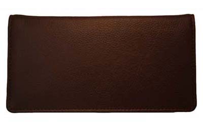 Burgundy Leather Side Tear Checkbook Cover