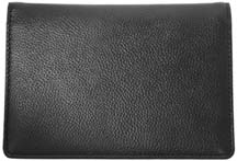 Black Leather Top Stub Checkbook Cover