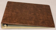 Brown Deskset Check Binder