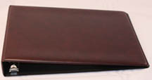 Burgundy Deskset Check Binder
