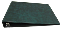 Green Deskset Check Binder
