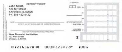 Personal Deposit Tickets