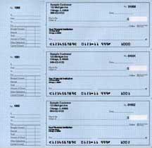Blue Safety Deskset Personal Checks
