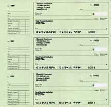 Green Safety Deskset Personal Checks