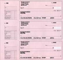 Pink Safety Deskset Personal Checks
