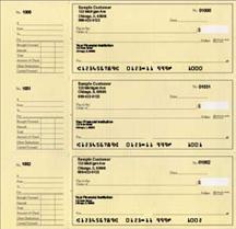 Yellow Safety Deskset Personal Checks