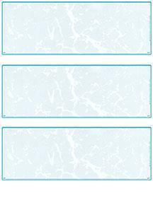 Teal Marble Blank Stock For 3 to a Page Voucher Computer Checks