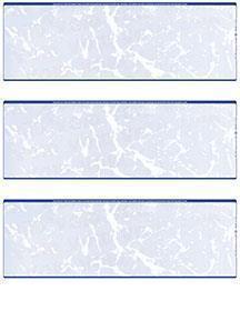 Blue Marble Blank Stock For 3 to a Page Voucher Computer Checks