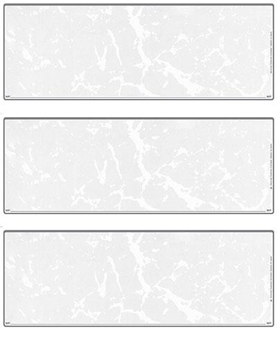 Grey Marble Blank Stock For 3 to a Page Voucher Computer Checks