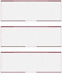 Wallstreet Blank Stock For 3 to a Page Voucher Computer Checks