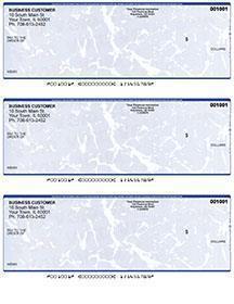 Blue Marble Laser Business 3 to a Page Voucher Checks