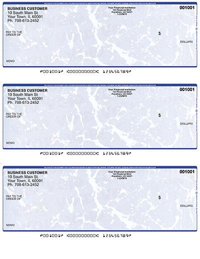 Blue Marble Laser Business 3 to a Page Voucher Checks