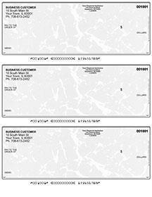 Gray Marble Laser Business 3 to a Page Voucher Checks