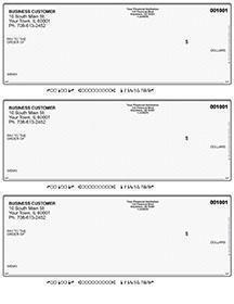 Gray Safety Laser Business 3 to a Page Voucher Checks