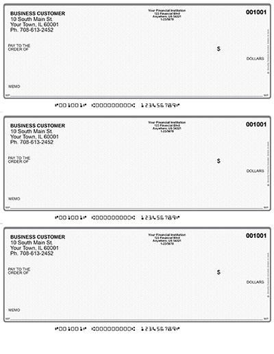 Gray Safety Laser Business 3 to a Page Voucher Checks