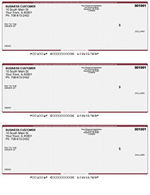 Wall Street Laser Business 3 to a Page Voucher Checks
