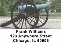 Civil War Cannons Address Labels