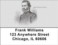Civil War Generals Address Labels