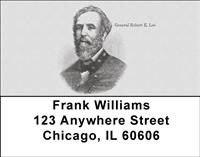Civil War Generals Address Labels