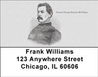 Civil War Generals Address Labels