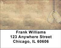 Military Grunge Address Labels