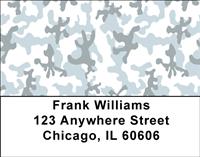 Black and White Camo Address Labels