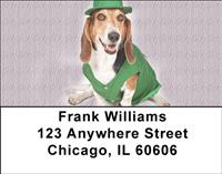 Silly Basset Hounds Address Labels