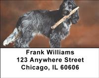 Black Cocker Spaniels Address Labels