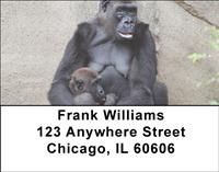 Gorilla Mother And Child Address Labels