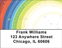 Abstract Rainbows Address Labels