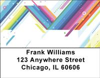 Abstract Rainbows Address Labels