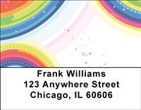 Abstract Rainbows Address Labels