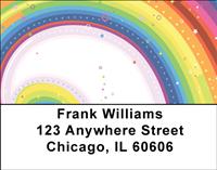 Abstract Rainbows Address Labels