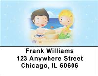 Mermaid Children Address Labels