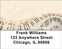 Piano Grunge Address Labels