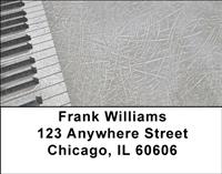 Piano Grunge Address Labels