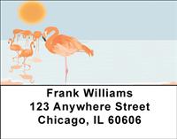 Flamingo Life Address Labels