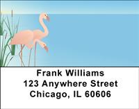 Flamingo Life Address Labels