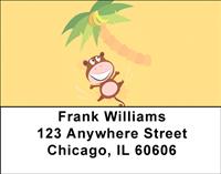 Happy Baby Monkey Address Labels