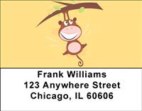 Happy Baby Monkey Address Labels