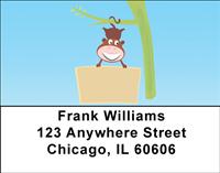 Happy Baby Monkey Address Labels