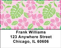 Hawaiian Print Address Labels