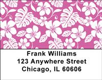Hawaiian Print Address Labels