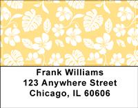 Hawaiian Print Address Labels