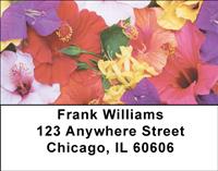 Tropical Flowers Address Labels