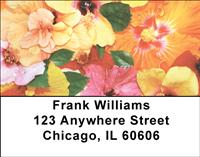 Tropical Flowers Address Labels