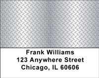 Diamond Plate Address Labels