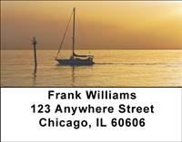 Sunset Sailboats Address Labels