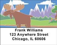 Silly Moose Address Labels