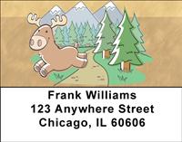 Silly Moose Address Labels
